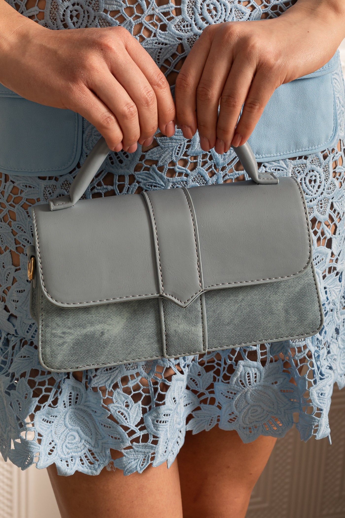 Isabella | Bolso de Mano con Solapa Bicolor